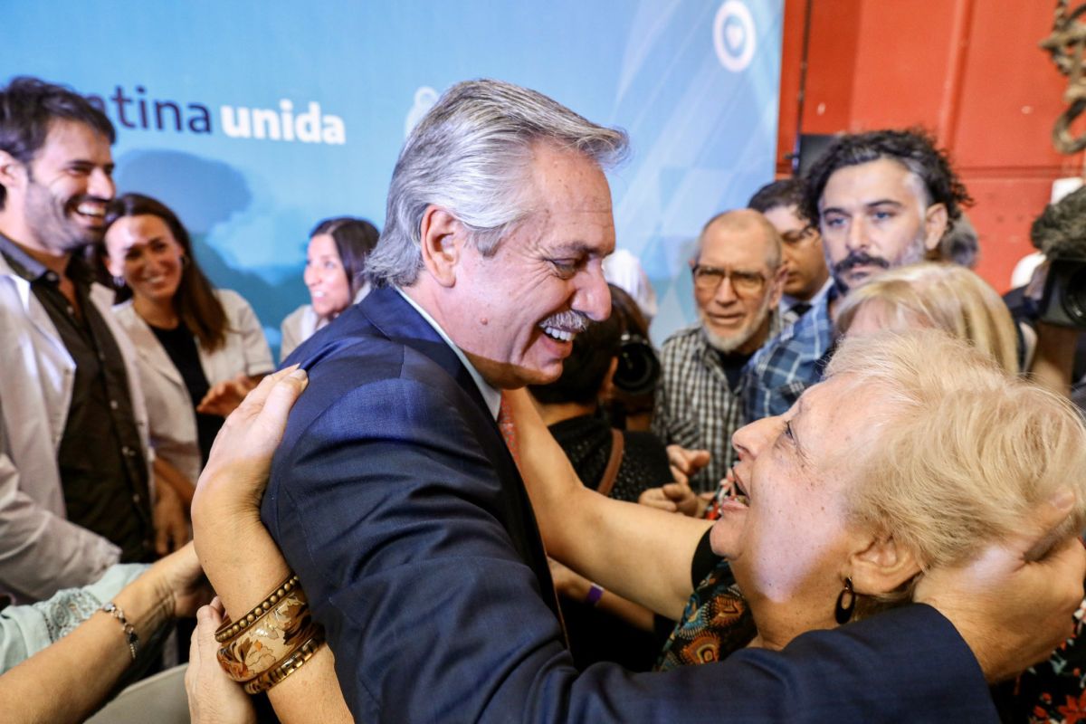 alberto fernandez acto en quilmes jubilados