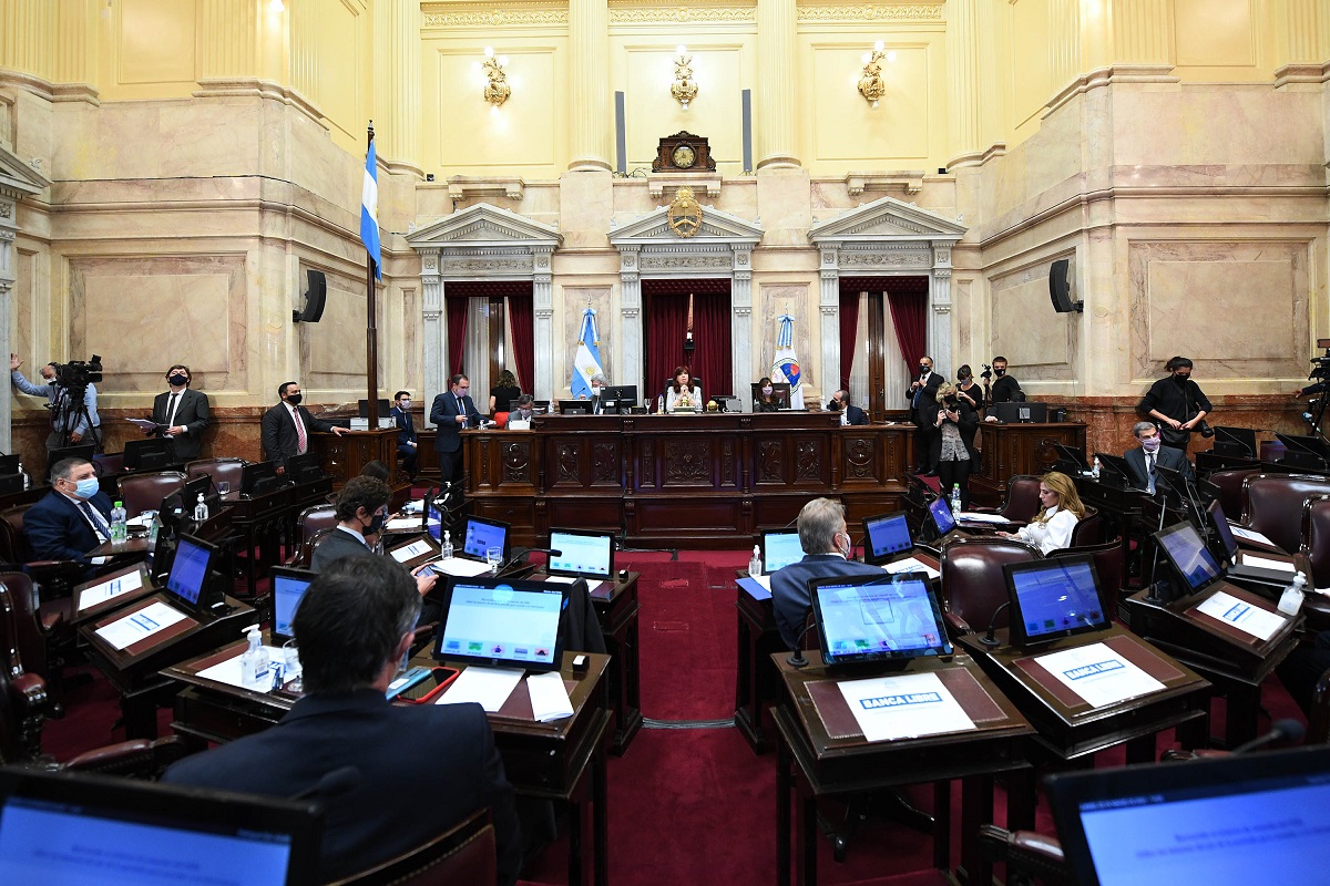 Durante 2021, el Senado realizó la mitad de sesiones respecto del año anterior
